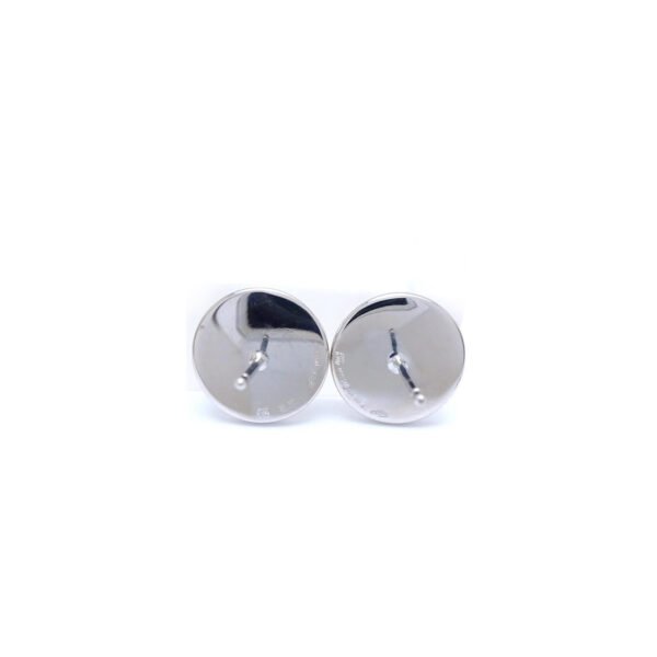 White Gold Diamond Stud Earrings - Image 6