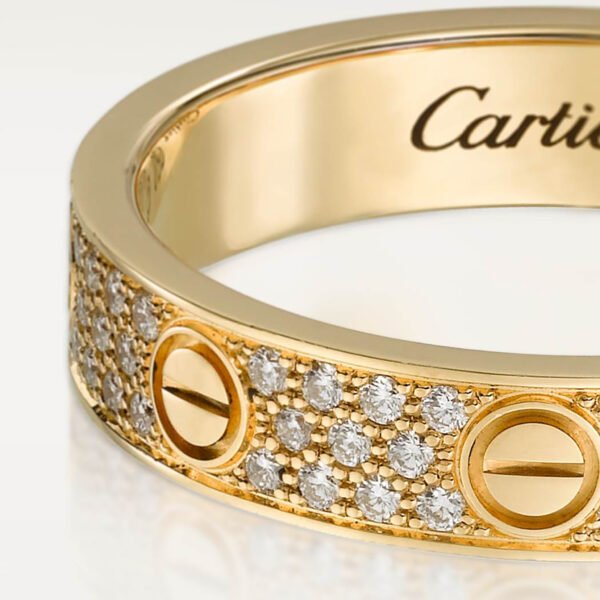 Love Ring, Small Model, Paved - Image 3