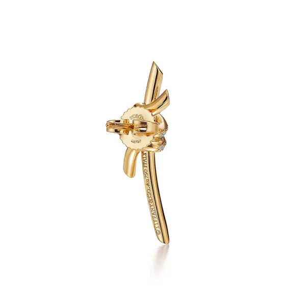 Earrings In Yellow Gold With Stone - Image 4