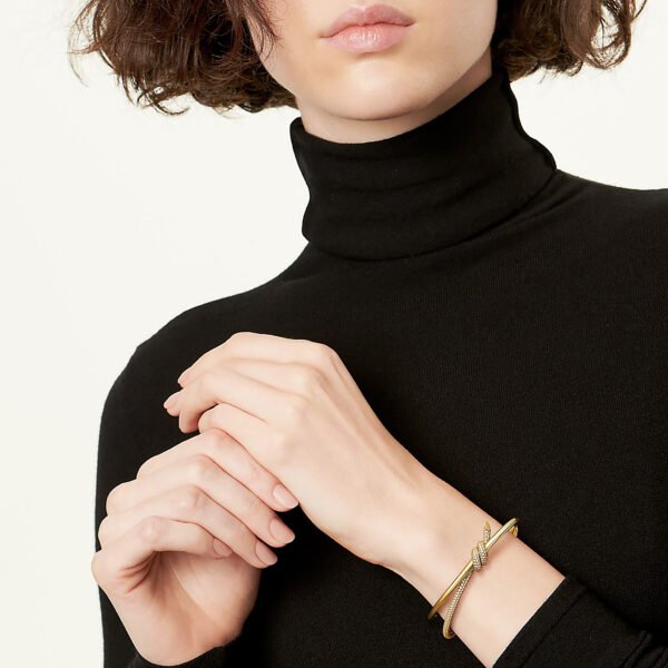 Double Row Hinged Bangle - Image 2