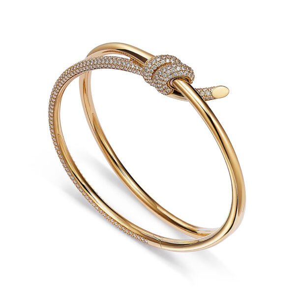 Double Row Hinged Bangle - Image 3
