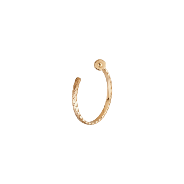 Coco Crush Hoop Earrings Quilted Motif - Image 4