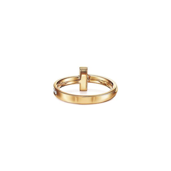 T1 Ring In Yellow Gold With Stone - Image 4