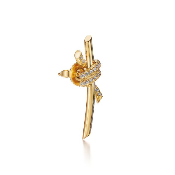 Earrings In Yellow Gold With Stone - Image 3