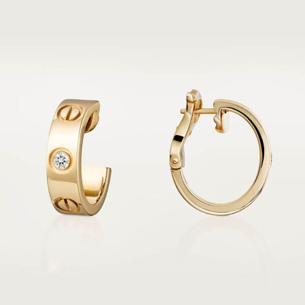 Love Hoop Earrings, Classic Model - Image 3