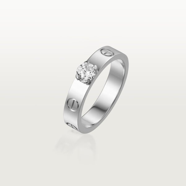 Love Ring With Round Brilliant Cut Stone - Image 4