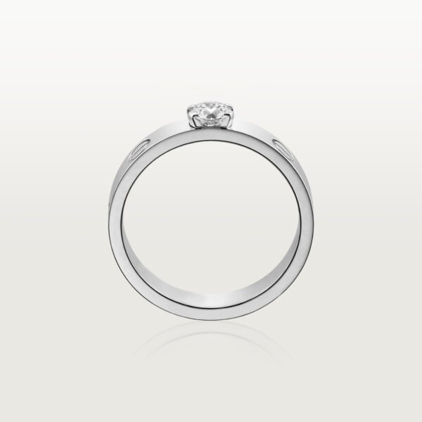 Love Ring With Round Brilliant Cut Stone - Image 5